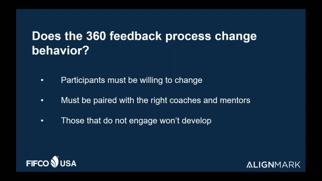 screenshot of AlignMark 360 Feedback